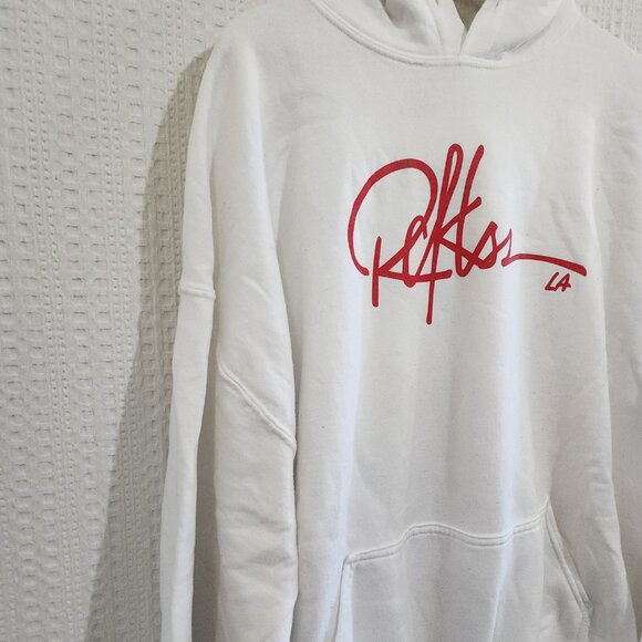 Young & Reckless White Logo Hoodie Sweater Men's Size 2X - Picture 7 of 9